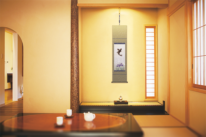 水墨山水 遠藤春岳 （尺幅）肉筆！ 山水画 - 掛け軸（掛軸）販売通販