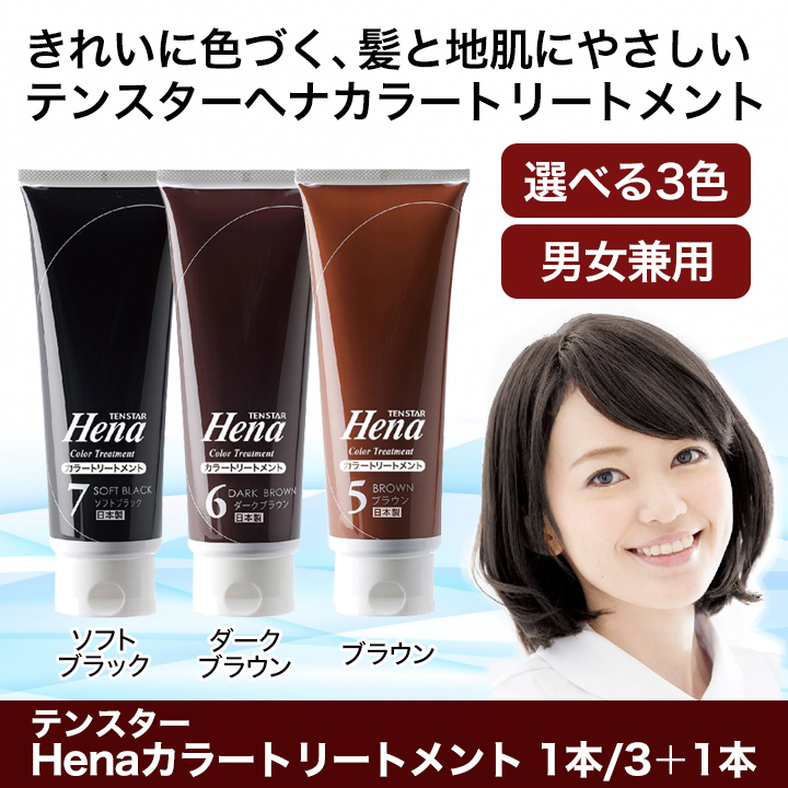 白髪用】テンスターヘナカラートリートメント髪と地肌に優しい
