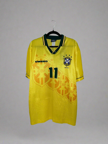 Brazil Romario #11 - Umbro - 1995/1996 - HOME Kit – Kit Collector Club