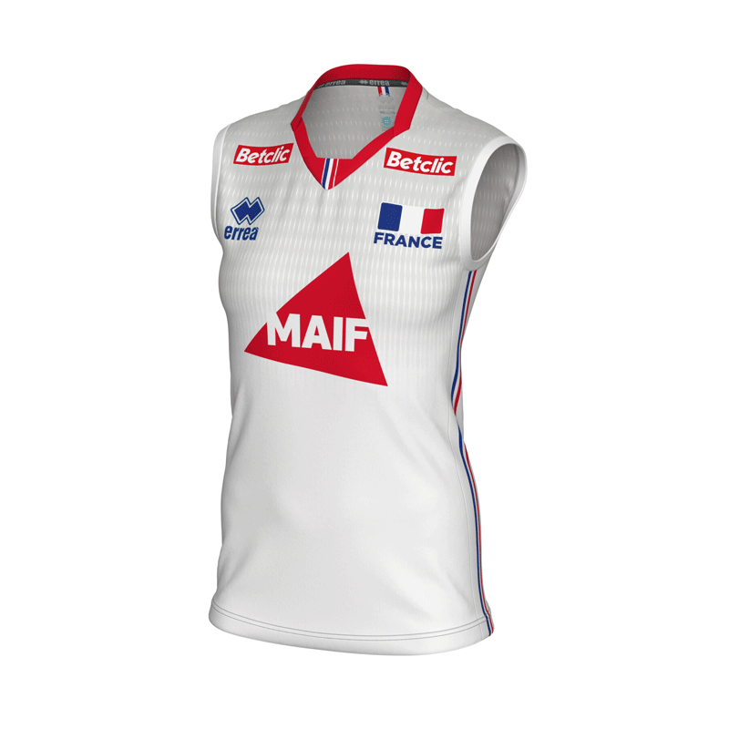 errea バレーボールフランス男子代表 2024-25試合用ジャージ(ホワイト