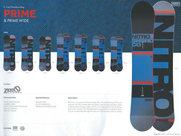 NITROナイトロ | PRIMEプライム ＆ PRIME WIDE | 15-16モデル | ボード