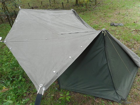 ドイツ軍 パップテント フルセット 【COTTON素材】 1960～1970年代