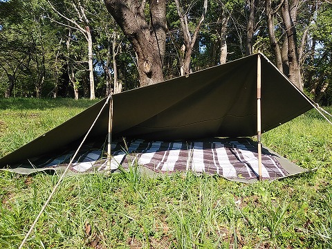 フランス軍テントポール 木製 ナチュラル色 ハテナ堂｜ミリタリー用品