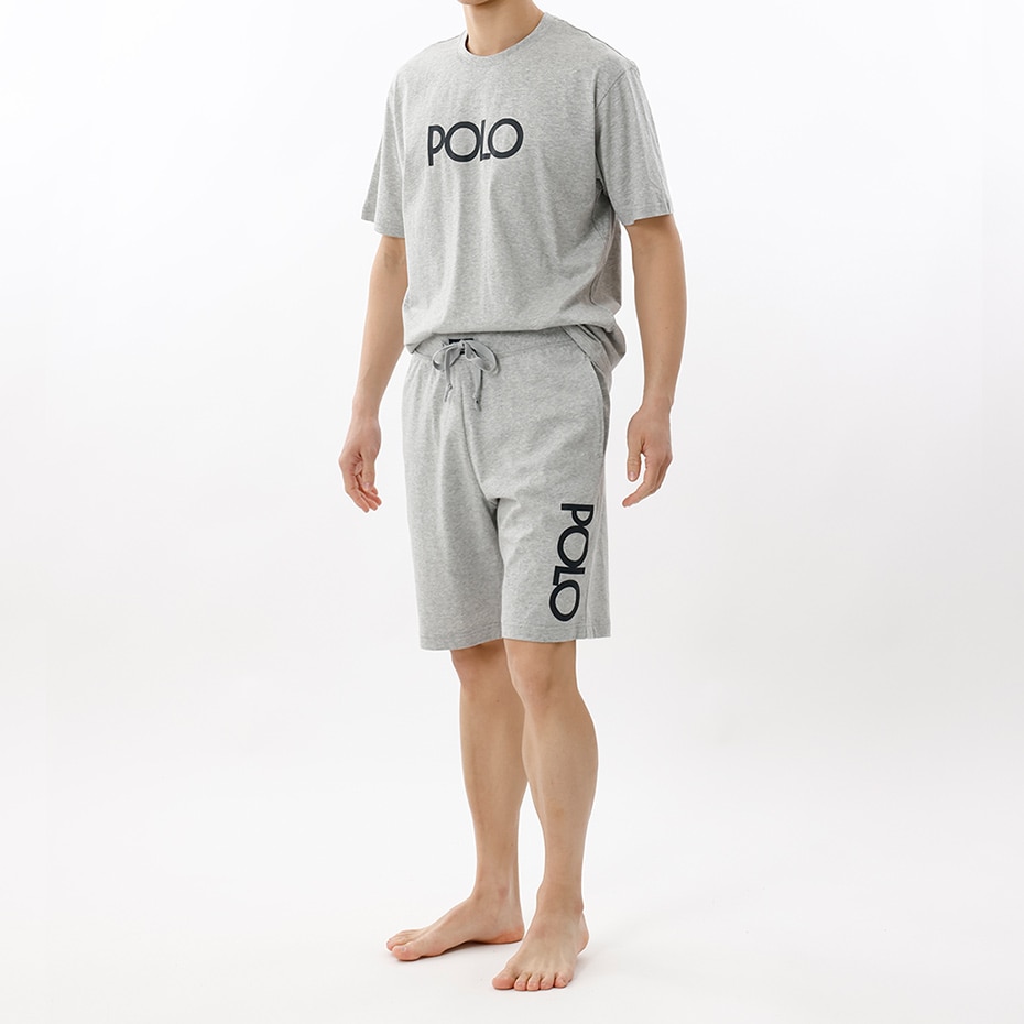 スリープショートパンツ POLOプリント ヘザーグレー | ポロ ラルフ