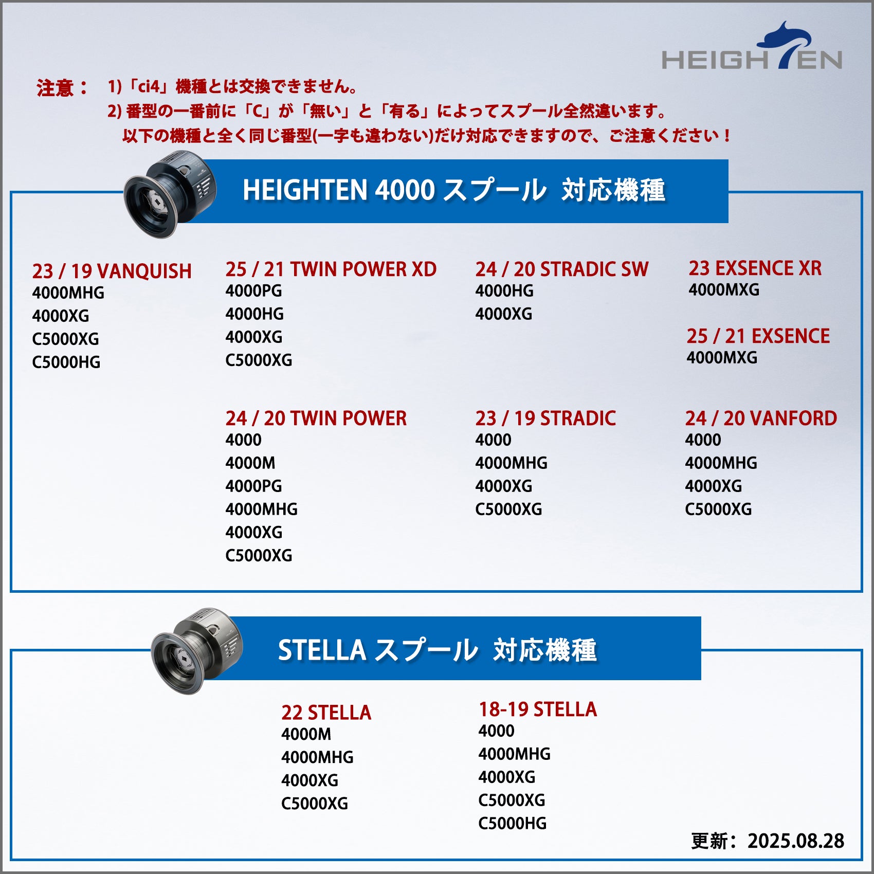 HEIGHTEN リール スプール 4000 替えスプール 4000番から5000番対応
