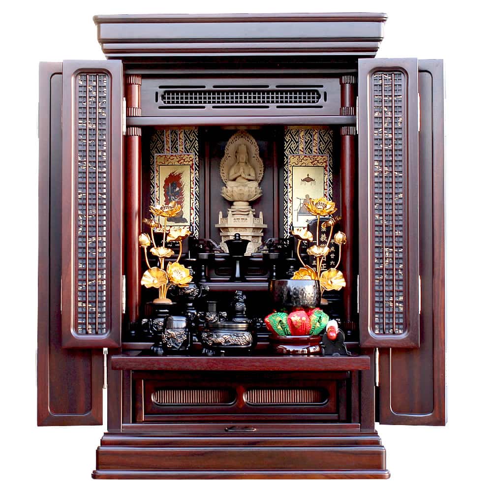 唐木仏壇・清華 - 23号・25号の大型上置の唐木仏壇｜ひだまり仏壇