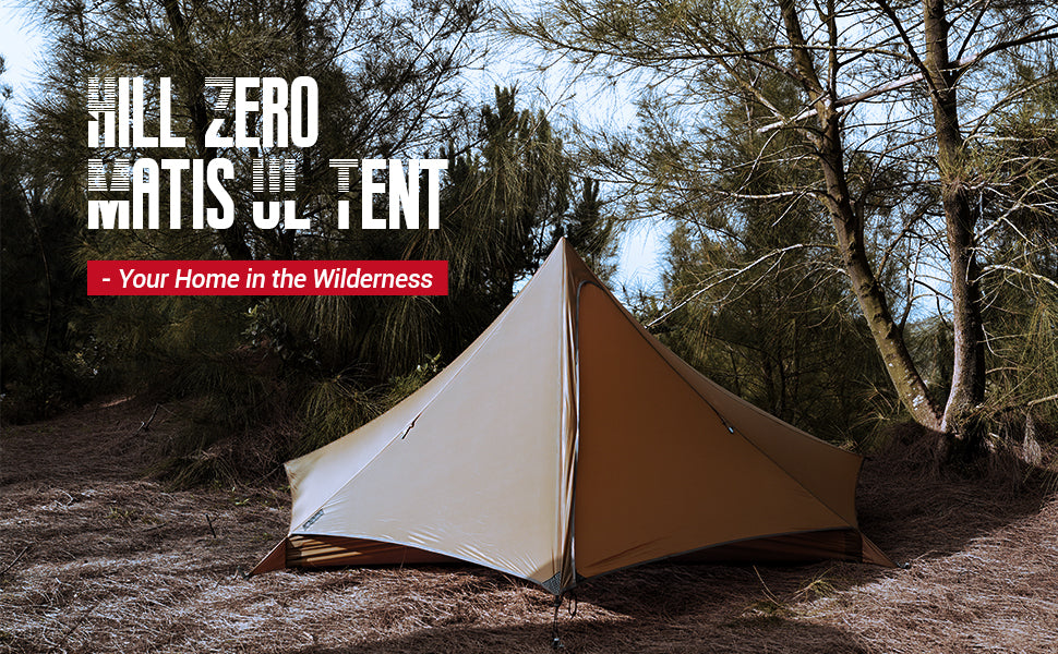 Hill Zero Matis 2 Person Ultralight Tent for Camping Hiking Backpackin