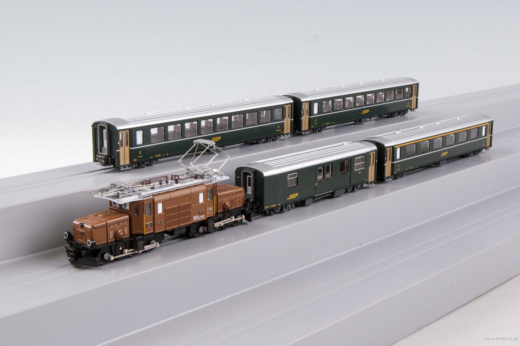 クロコダイル＋アルプスの緑の客車5両 | 鉄道模型店 Models IMON