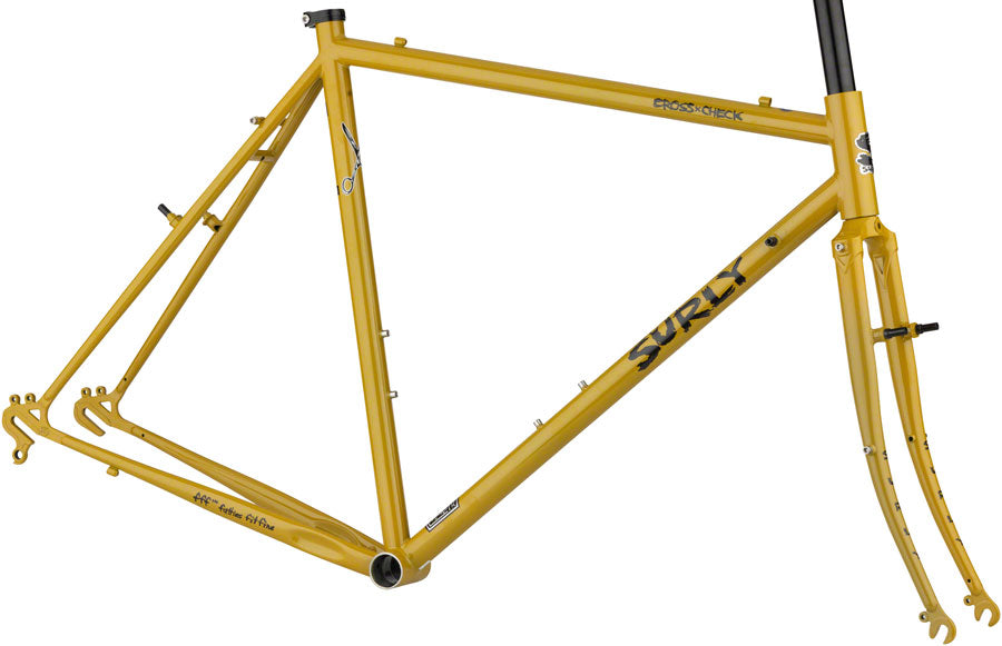 Surly Cross Check Frameset - Stoned Ground Mustard – Incycle Bicycles