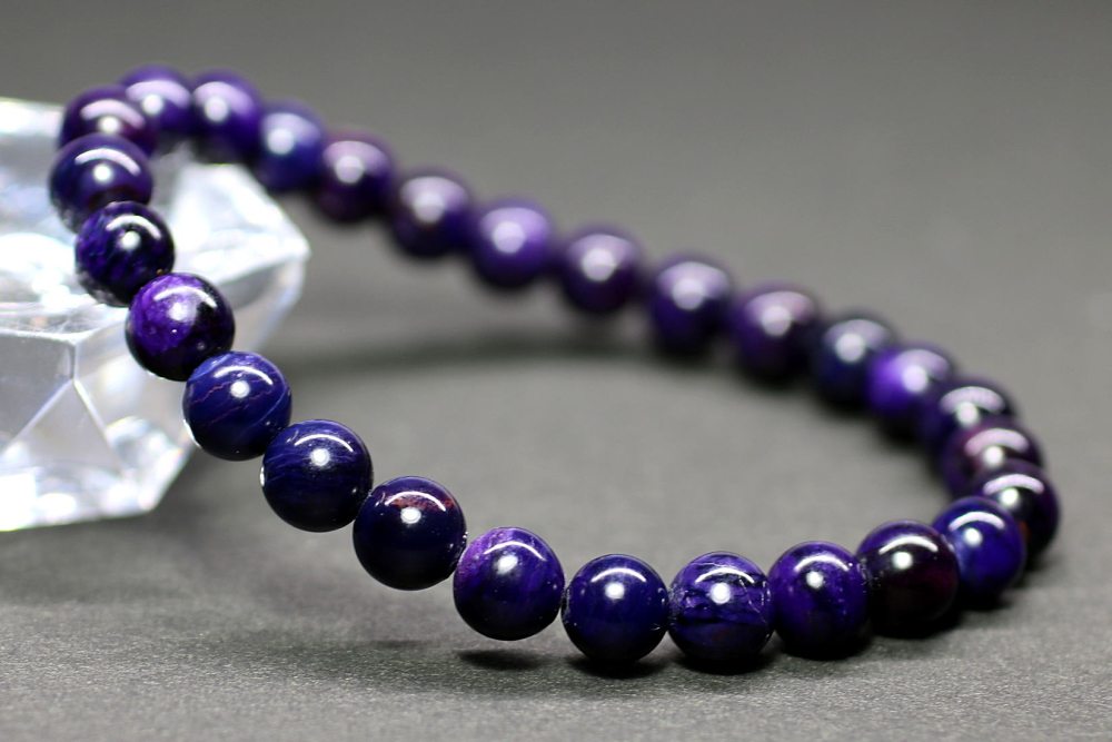 高品質]スギライトブレスレット（約7mm玉） - 埼玉県吉川市の天然石