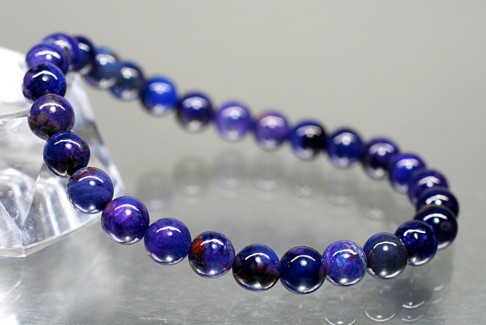高品質]ブルースギライトブレスレット（約6mm玉） - 埼玉県吉川市の