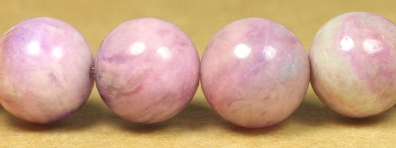 3Aピンクスギライトシリカ10ミリ玉ブレスレット - 埼玉県吉川市の