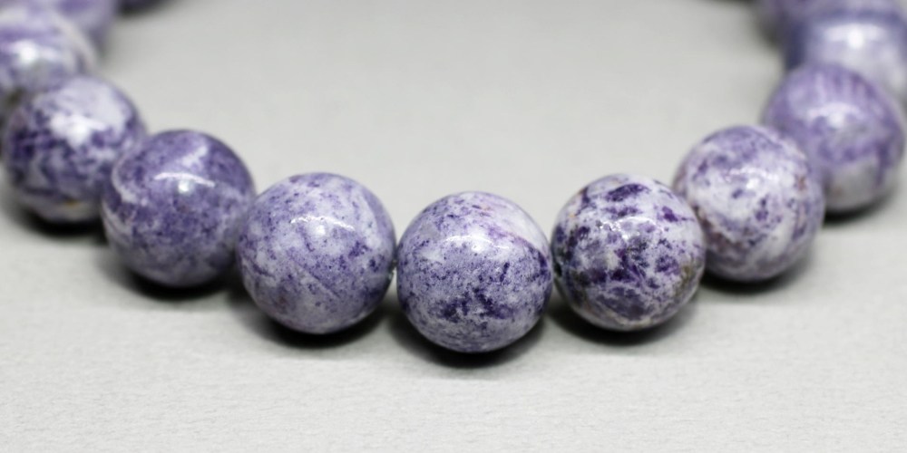 高品質]ティファニーストーンブレスレット（約12.5mm玉） - 埼玉県吉川