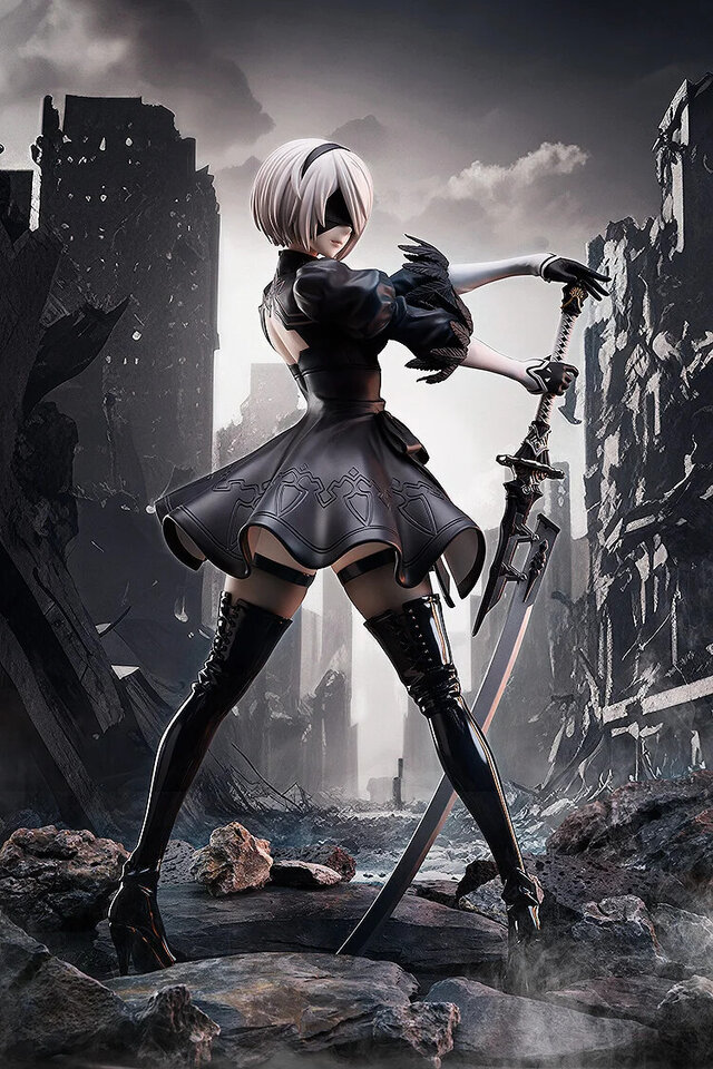 スラリとした美脚まで、1/4スケールで再現！「NieR:Automata」2B