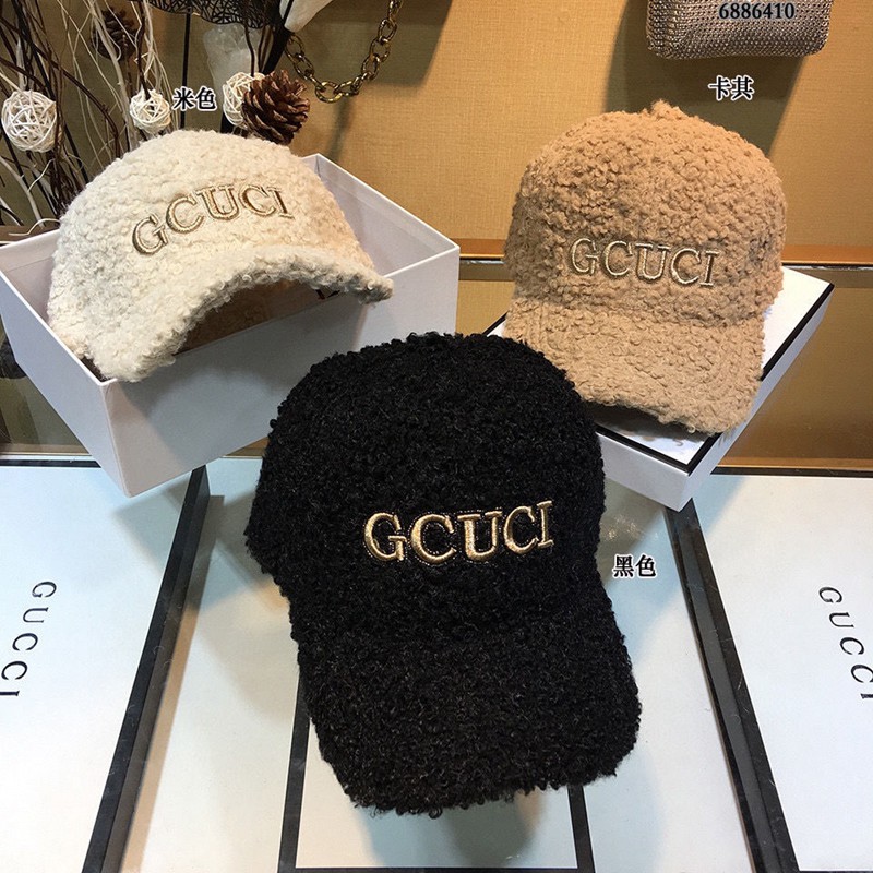 ggファッション 帽子刺繍 キャップ ボアキャップ ふわふわ 暖かい 無地