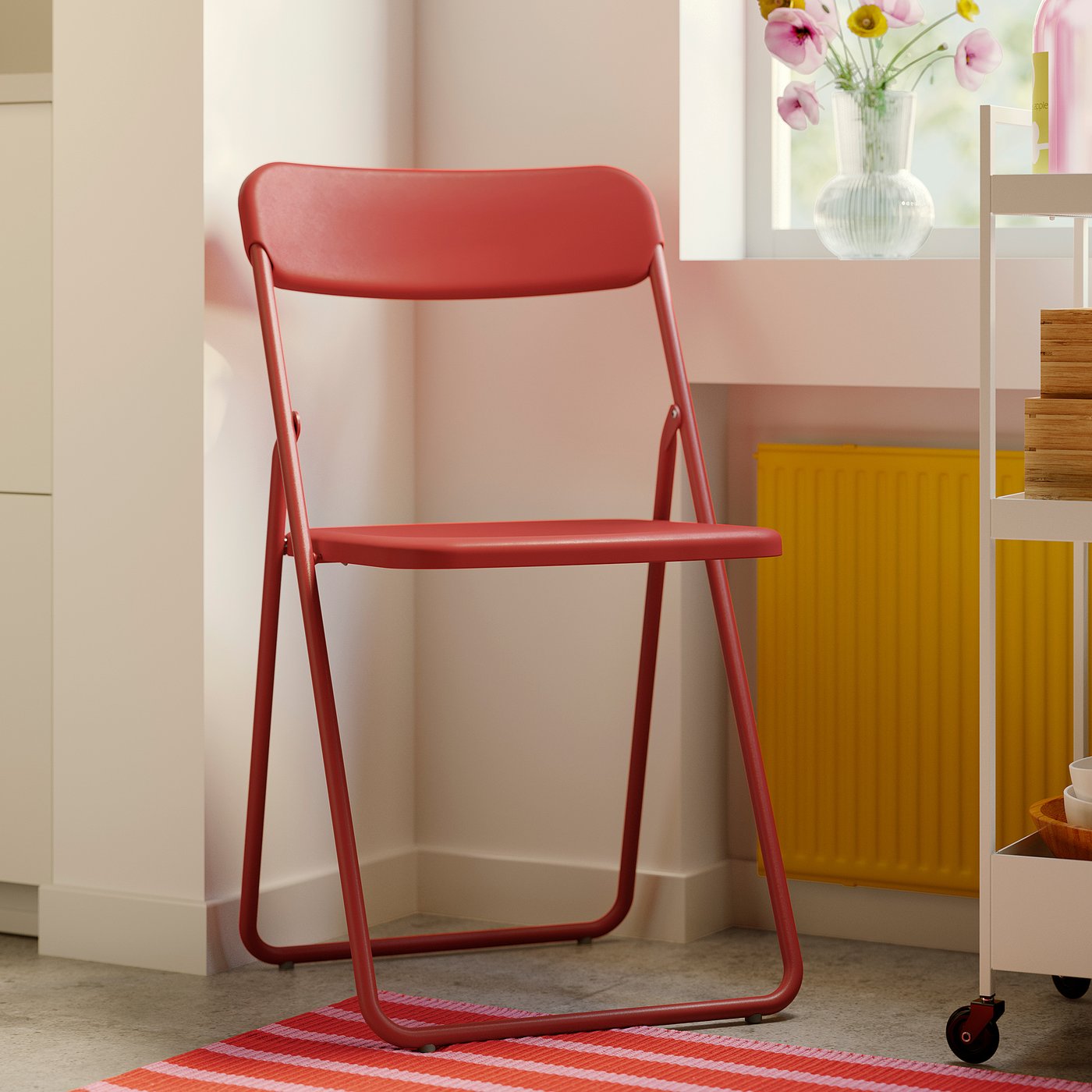 VIHALS ヴィーハルス 折りたたみチェア, レッド - IKEA