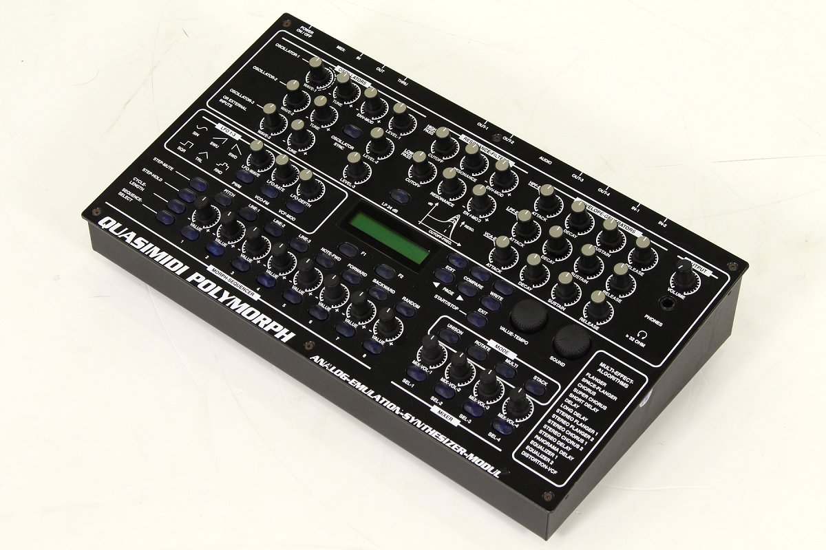 希少なQUASIMIDI社製アナログモデリングシンセPOLYMORPHが超特価