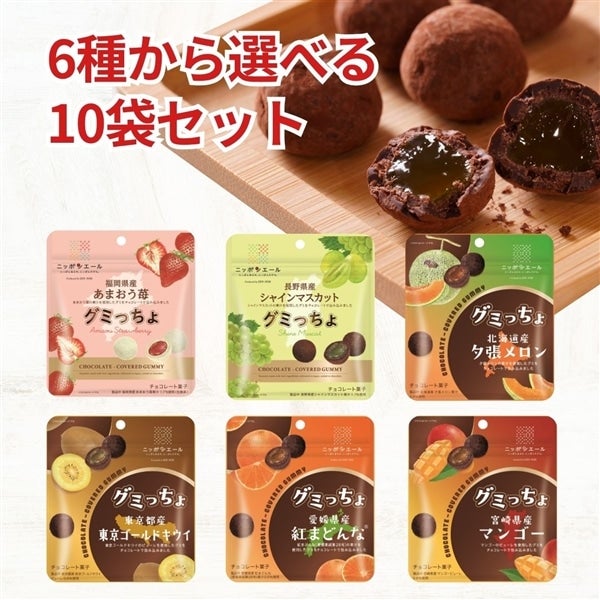 グミっちょ よりどりセット（10袋）【好きな味が選べる！】: ニッポン