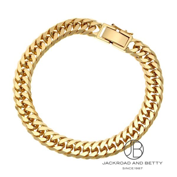 K18 6面 ダブル 50g 20cm ブレスレット 造幣局刻印有り[] Kihei Gold
