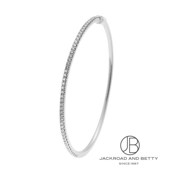 メトロ ダイヤモンド ヒンジ バングル WG L[38085867] Metro Diamond