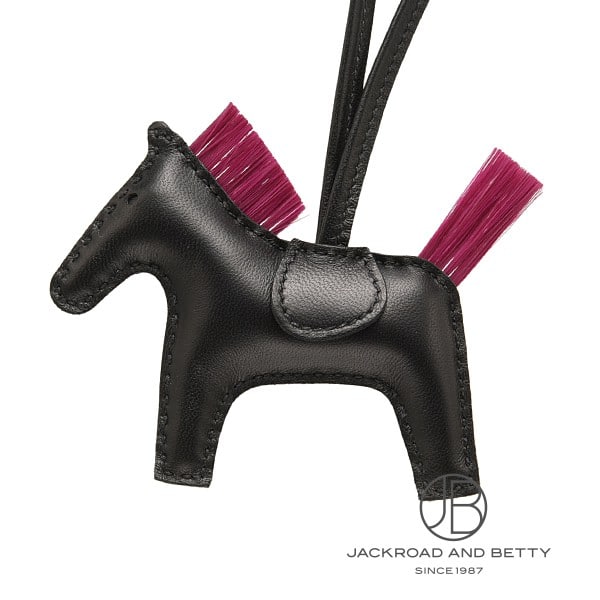 ロデオ チャーム PM ノワール マグノリア ブラック ピンク[H073422CAAJ