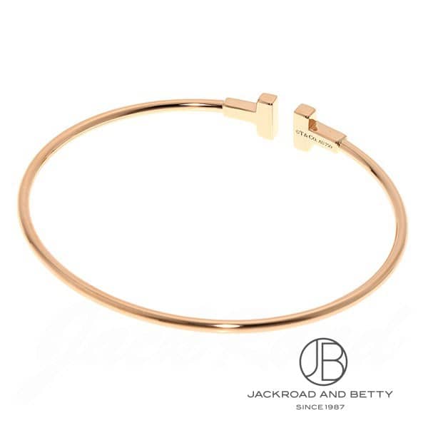 Tナロー ワイヤー ブレスレット ラージ[33419694 33450761] T Narrow