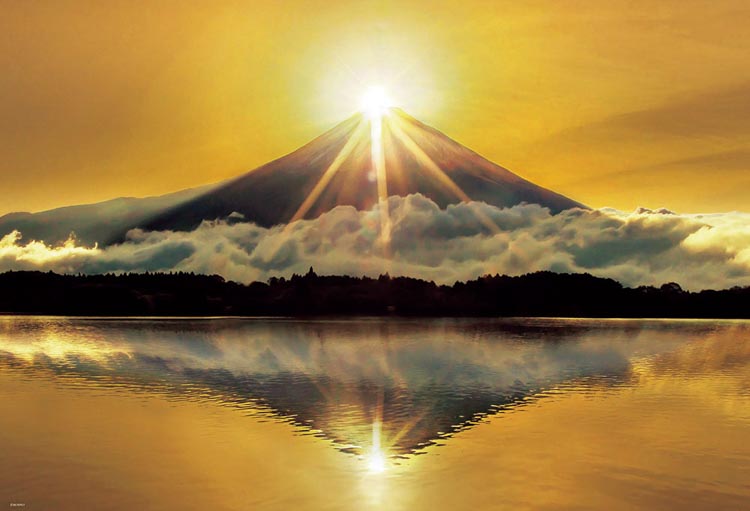 BEV-300-003 風景 黄金のダイヤモンド富士 300ピース［CP-NI］ ［CP-WH