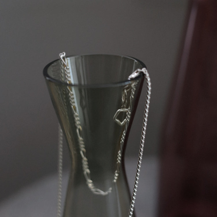 シェードコンビチェーンネックレス SV