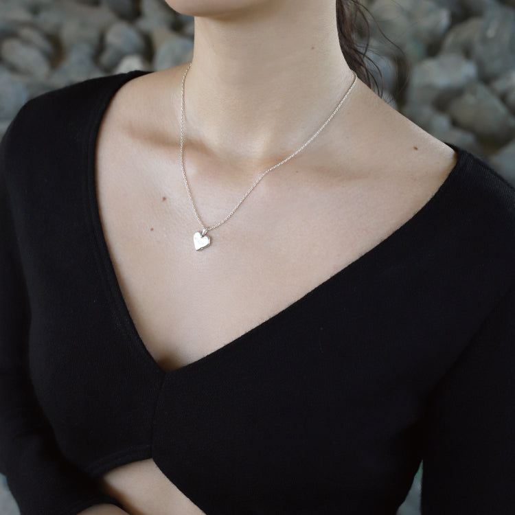 ハートシルフィウムネックレス SV