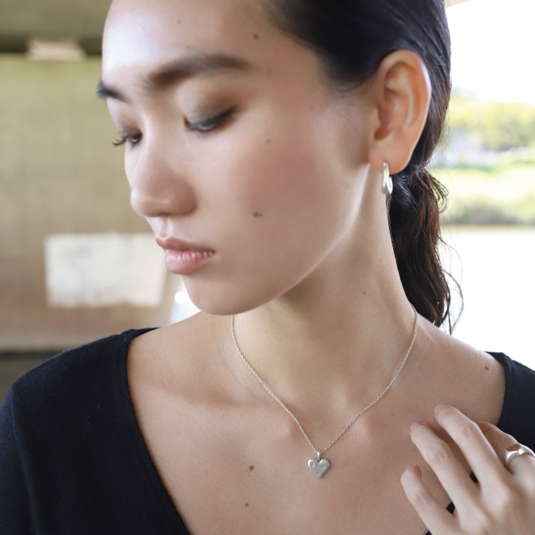 ハートシルフィウムネックレス SV