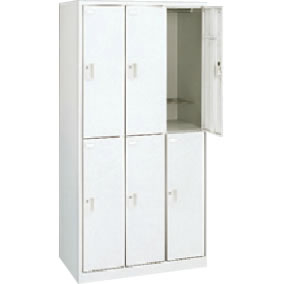 45J6FE-ZA75 オカムラ FZロッカー 6人用 ダイヤル錠 ネオホワイトの