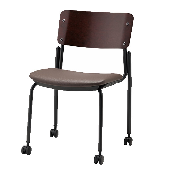 CM352-MXC-OST-8368 サンケイ ミーティングチェア キャスター付 背合板