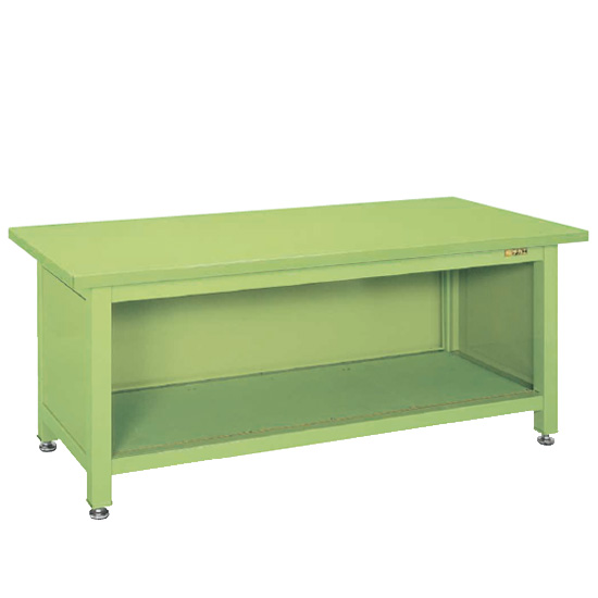 WS-18P サカエ 超重量作業台Wタイプ スタンダード 背・側板付 スチール