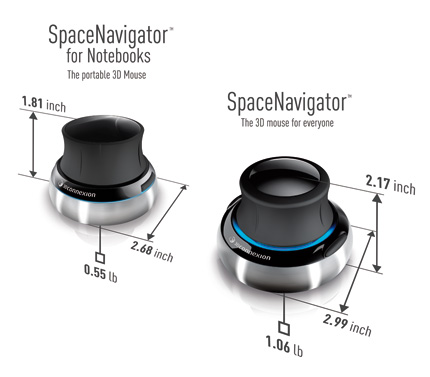 New 3D mouse: SpaceNavigator for Notebooks | Ogle Earth