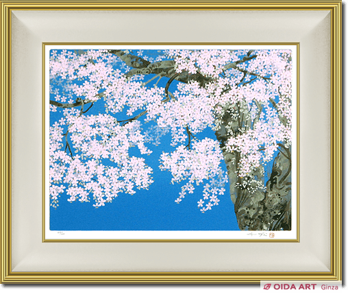 中島千波 富士桜 | 絵画など美術品の販売と買取 | 東京・銀座 おいだ美術