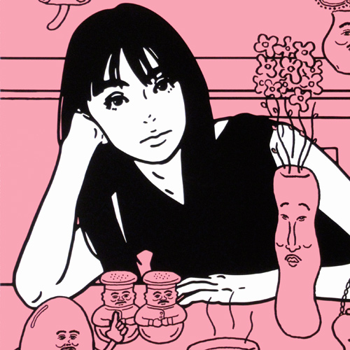 KYNE(キネ) KYNE×NONCHELEEE「Untitled」（2023/ピンク） | 絵画など