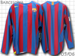 バルセロナ NIKE ユニフォームショップ 2005－2006 Barcelona Home