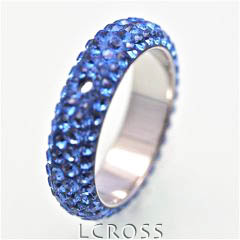 スワロフスキー・パヴェリング（1穴）サファイヤ 14.5mm [85001-sap