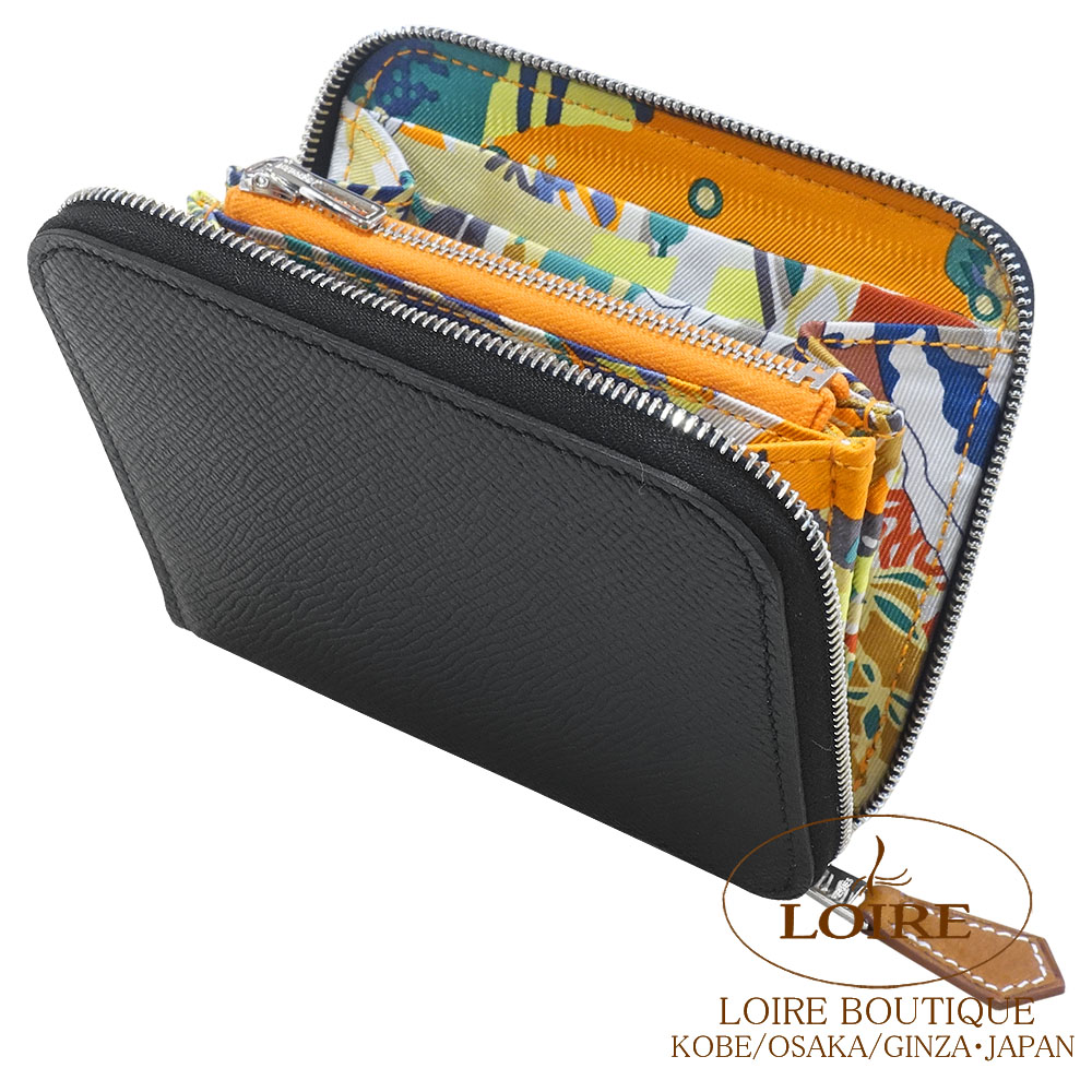 HERMESエルメス アザップ シルクインコンパクト 黒エプソン 内側グリーン 楽天市場】【新品】 エルメス アザップ シルクイン コンパクト アン