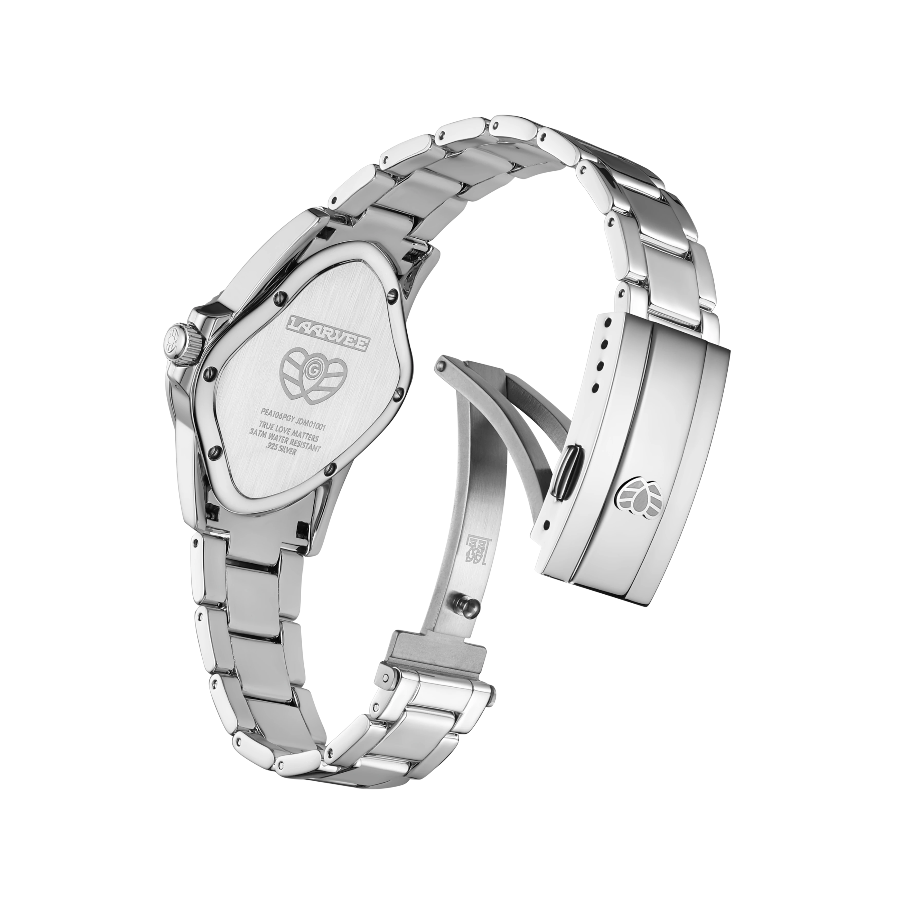 LAARVEE Limited-Edition Silver PEA106-PGY Automatic Watch