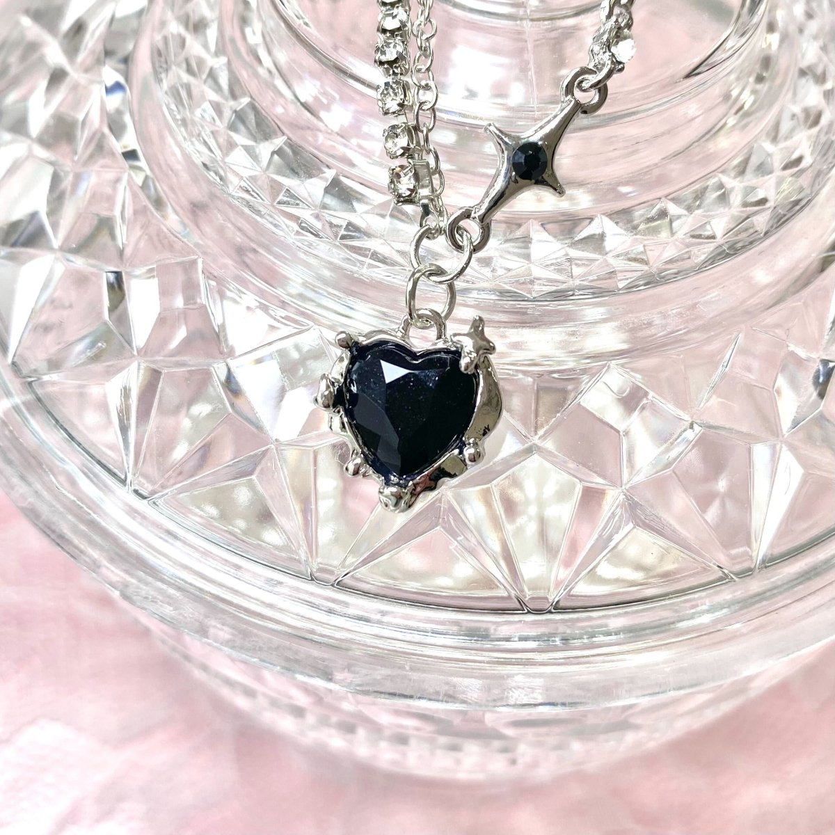 クリスタルハートネックレス- LAFARY ONLINE