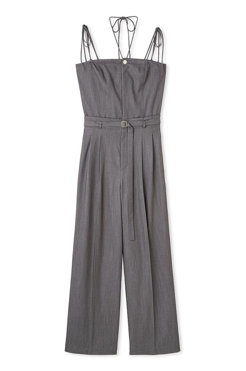 FRAY I.D - ベアサロペットパンツ (GRY) ポリエステル / 手洗い可能