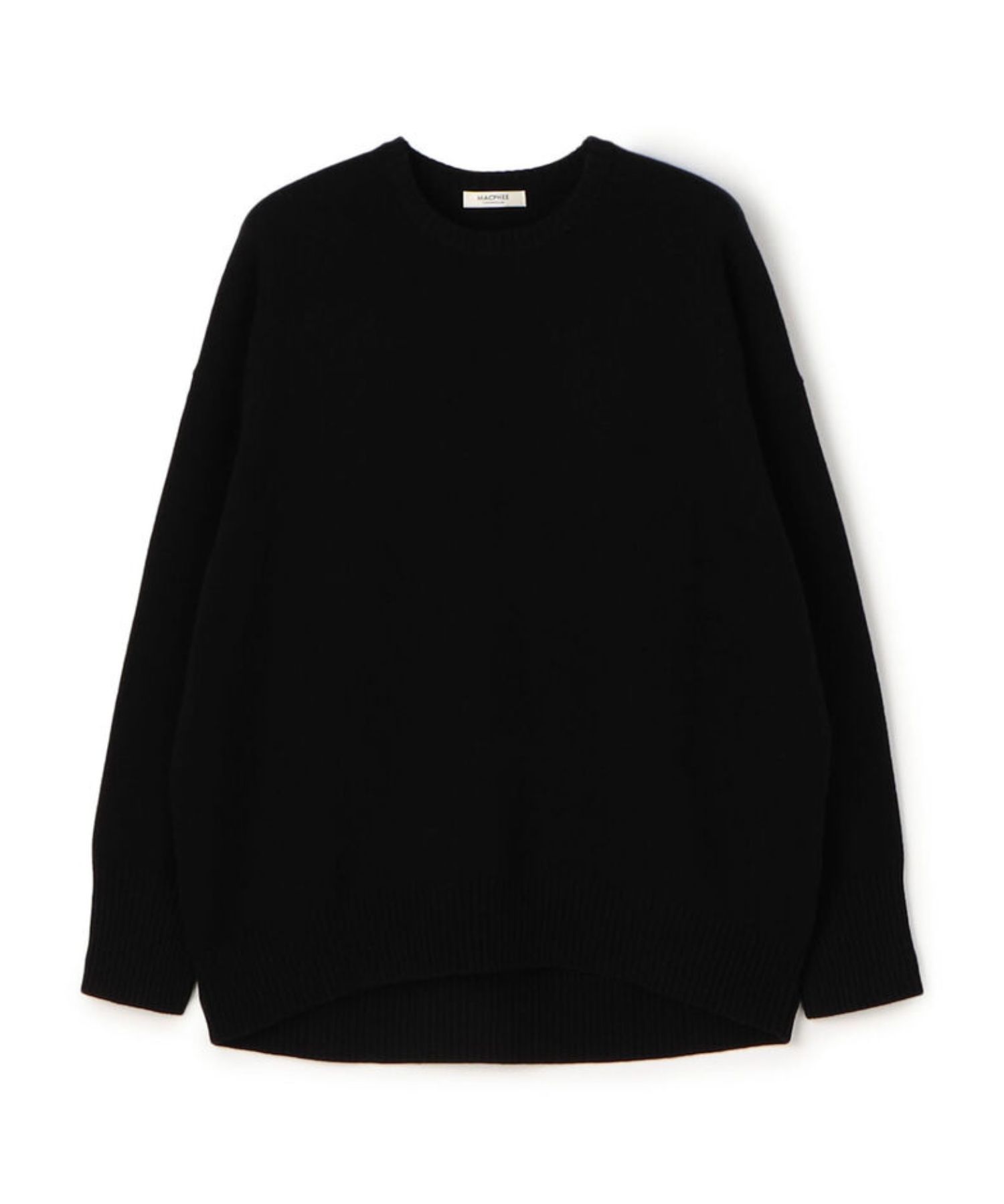 TOMORROWLAND - NZ LAMBS クルーネックプルオーバー ( ブラック