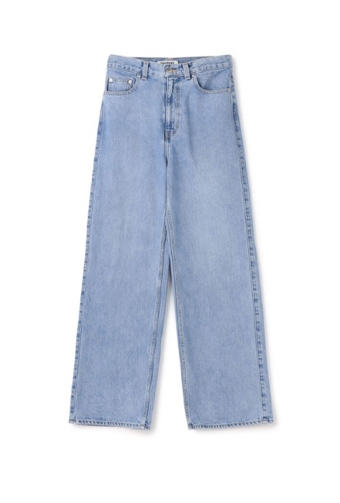 TOMORROWLAND - デニム ワイドストレートパンツ(ライト ブルー