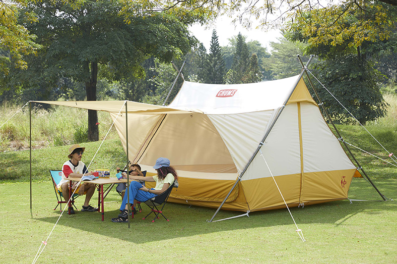 レトロで可愛いデザイン！チャムス（CHUMS）からTC素材のテントと