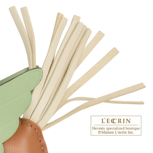 エルメス ロデオチャームペガサスPM ゴールド/クレ/ヴェールクリケット