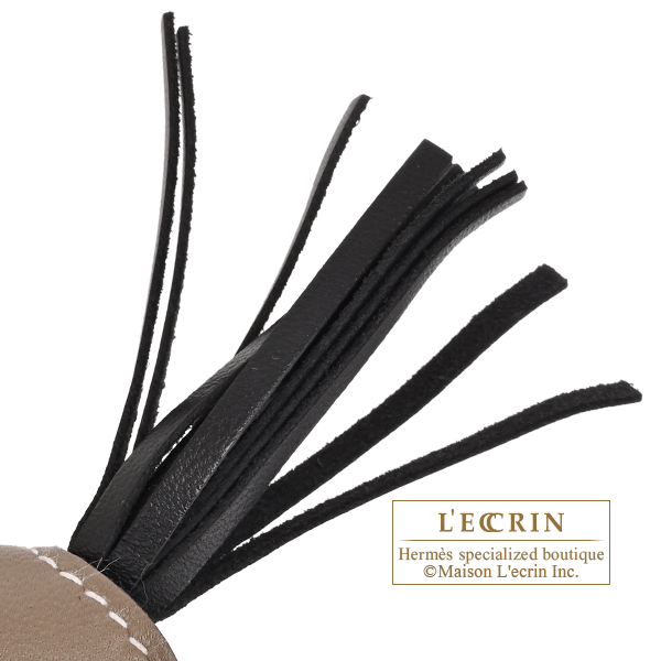 エルメス ロデオチャーム ロベオ・クールPM ブラック/クレ/エトゥープ