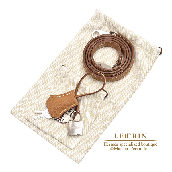 エルメス ケリー28/内縫い ゴールド トゴ シルバー金具 | エルメス