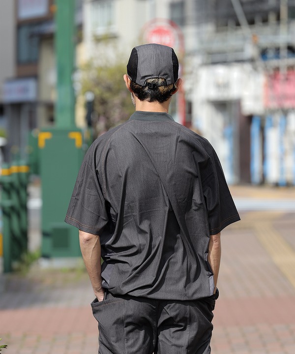 リョウゲン/RYOGEN DENIM MOCK NECK H/S TEE（全2色） [カットソー・T