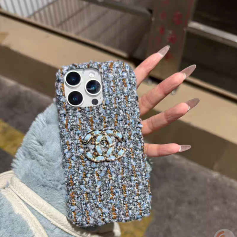 iphone ケース シャネル 風 chanel スマホケース ツイード iphone